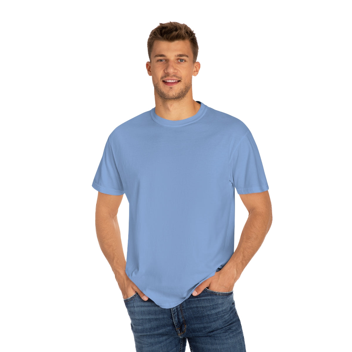 Keep On Smiling / Comfort Colors / Unisex Garment-Dyed T-shirt / White Font