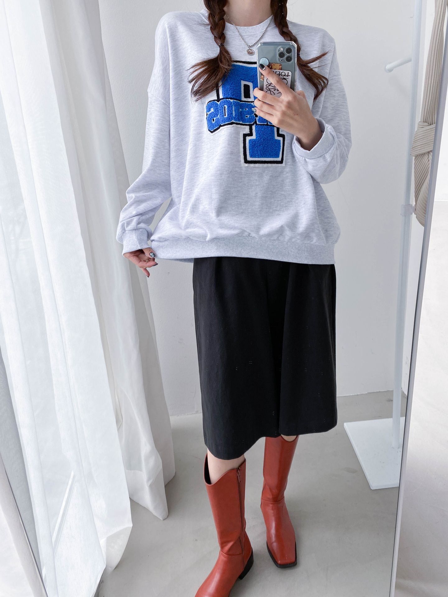 Embroidery big Patch Comfy Sweatshirts
