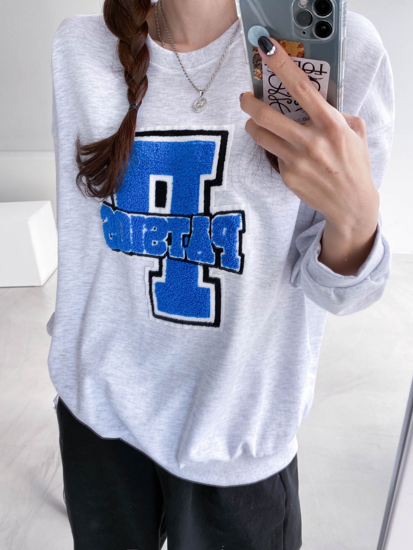 Embroidery big Patch Comfy Sweatshirts