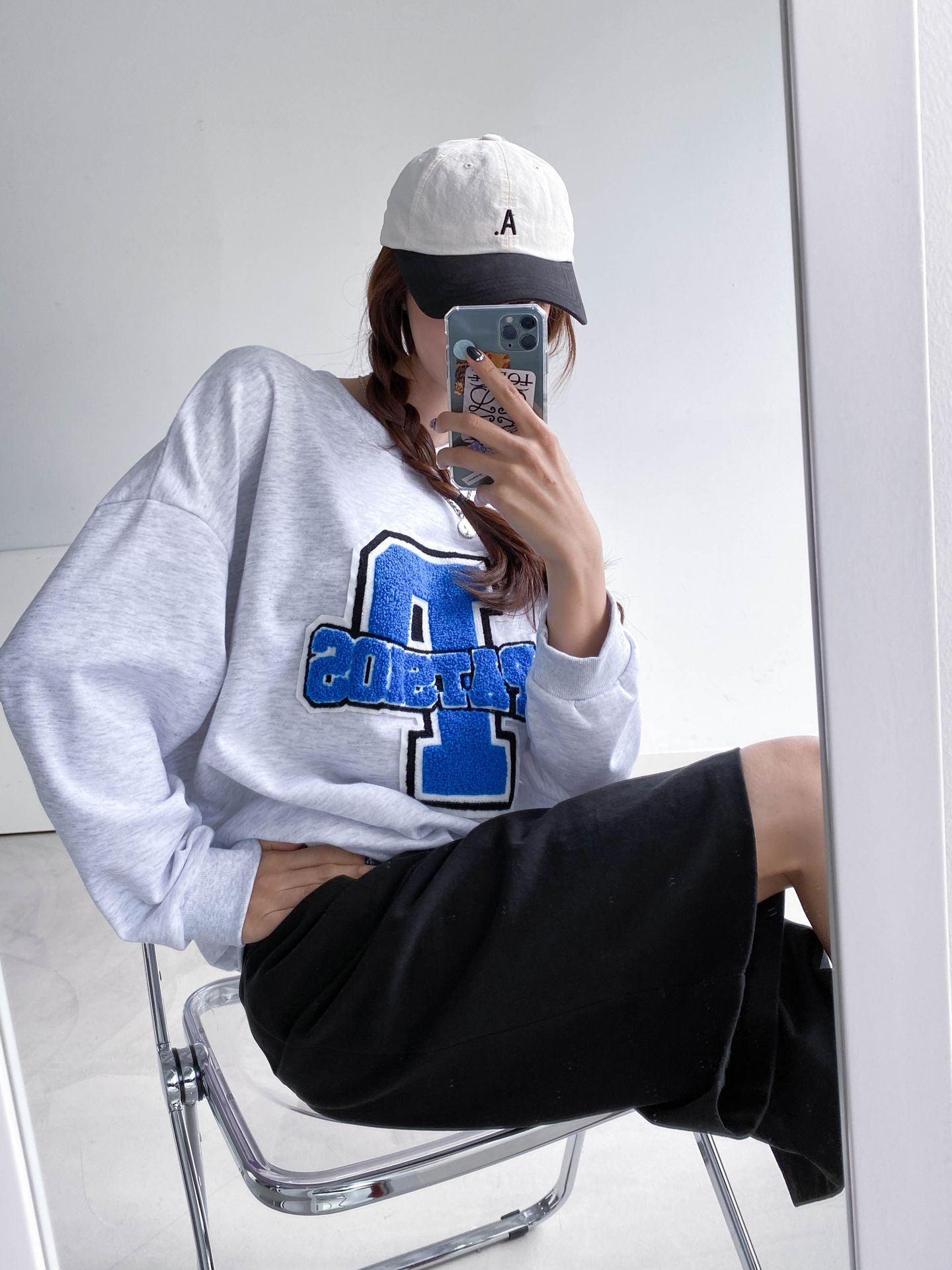 Embroidery big Patch Comfy Sweatshirts