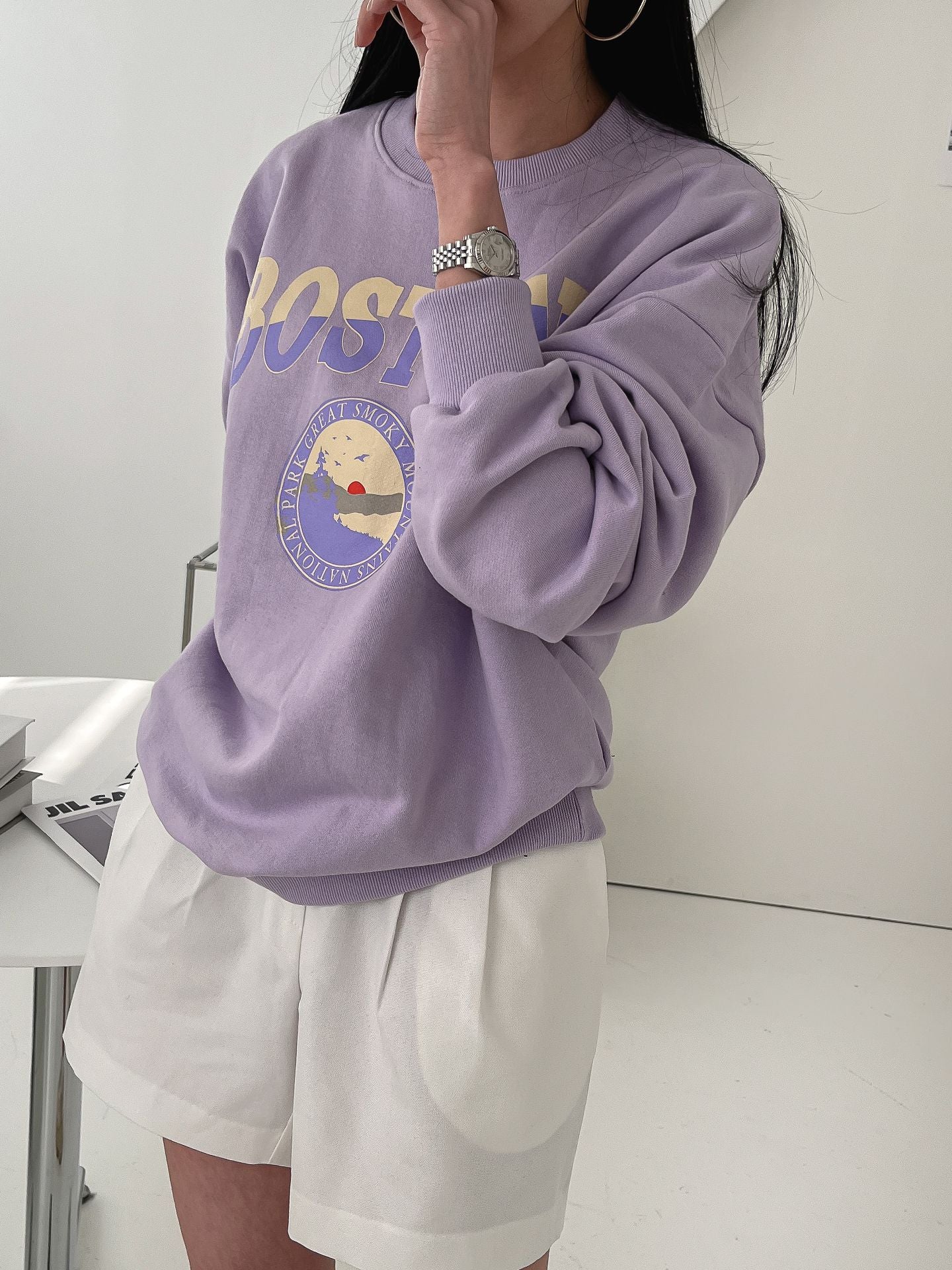 Boston Print Comfy Sweatshirts