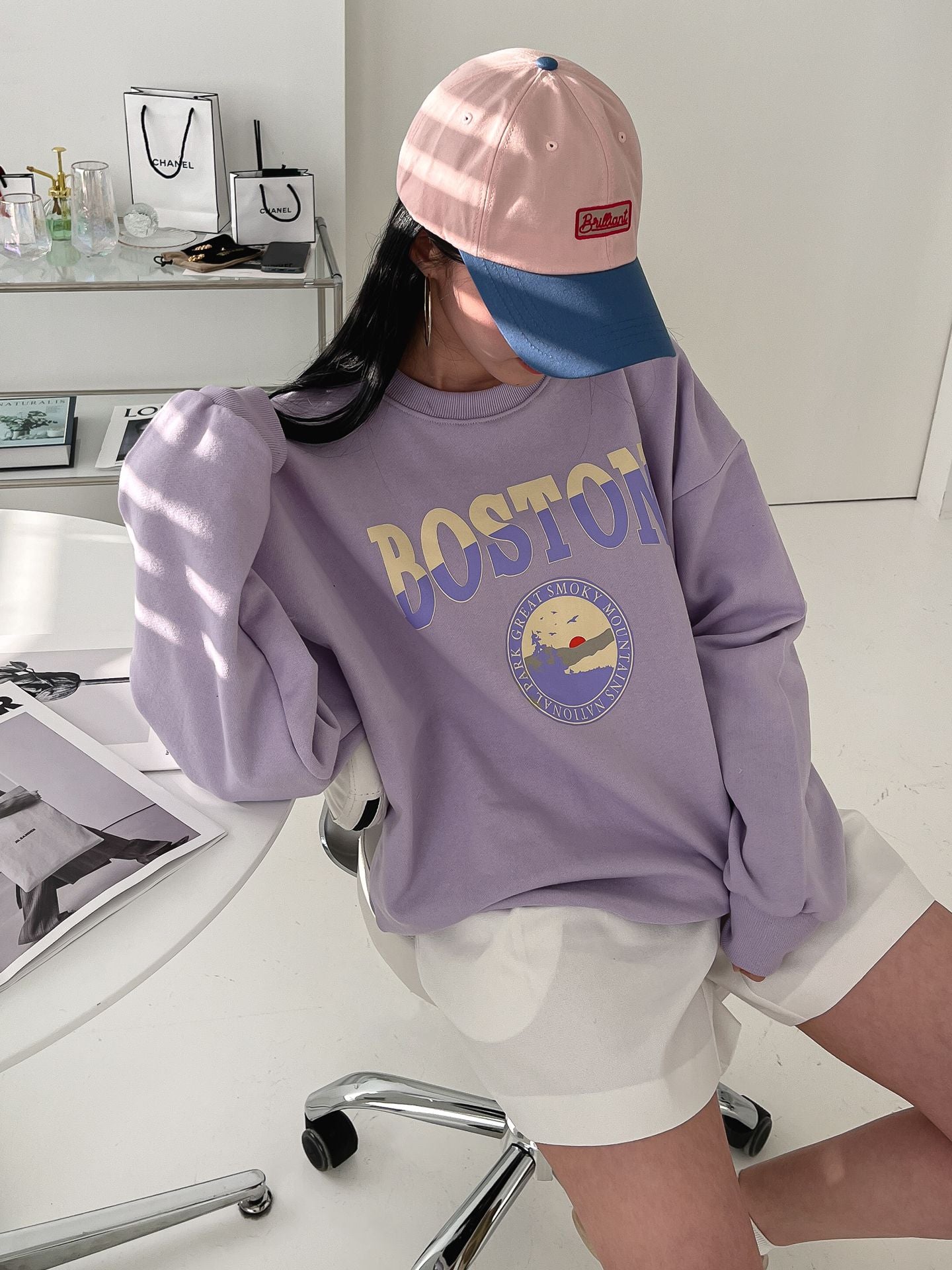 Boston Print Comfy Sweatshirts