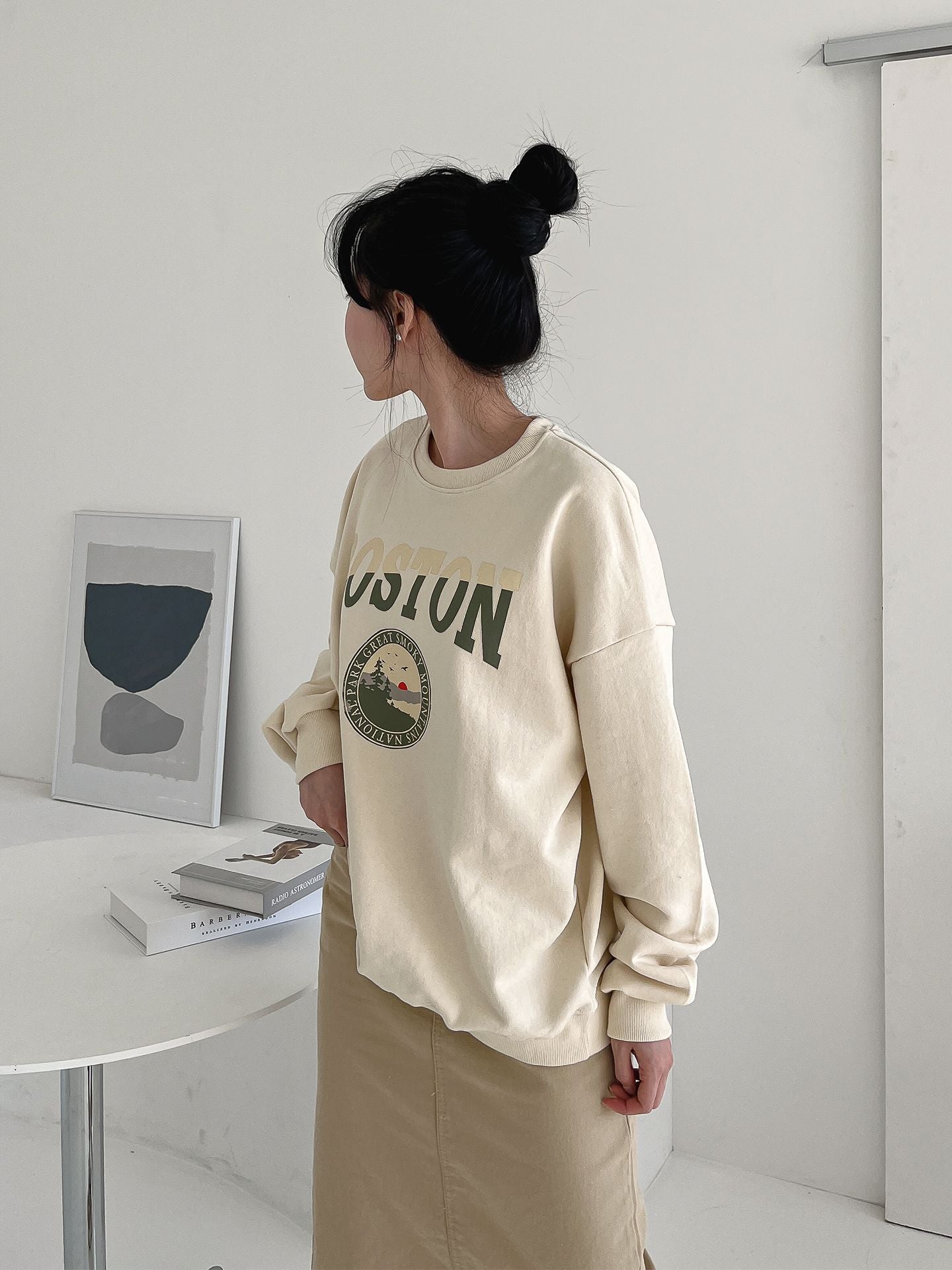 Boston Print Comfy Sweatshirts