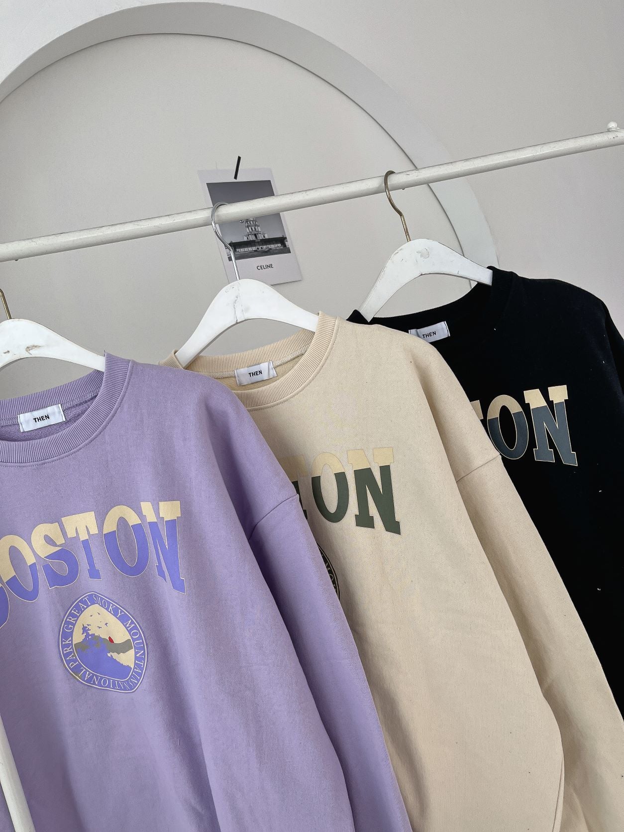 Boston Print Comfy Sweatshirts