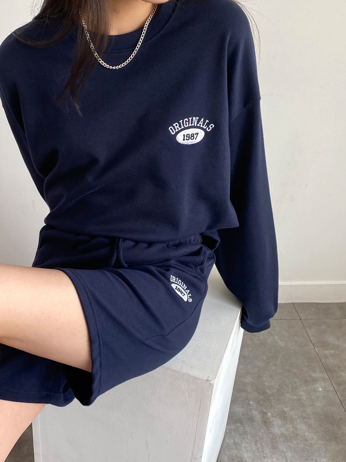 Summer Tracksuit Set Sweatshirts Short Pants