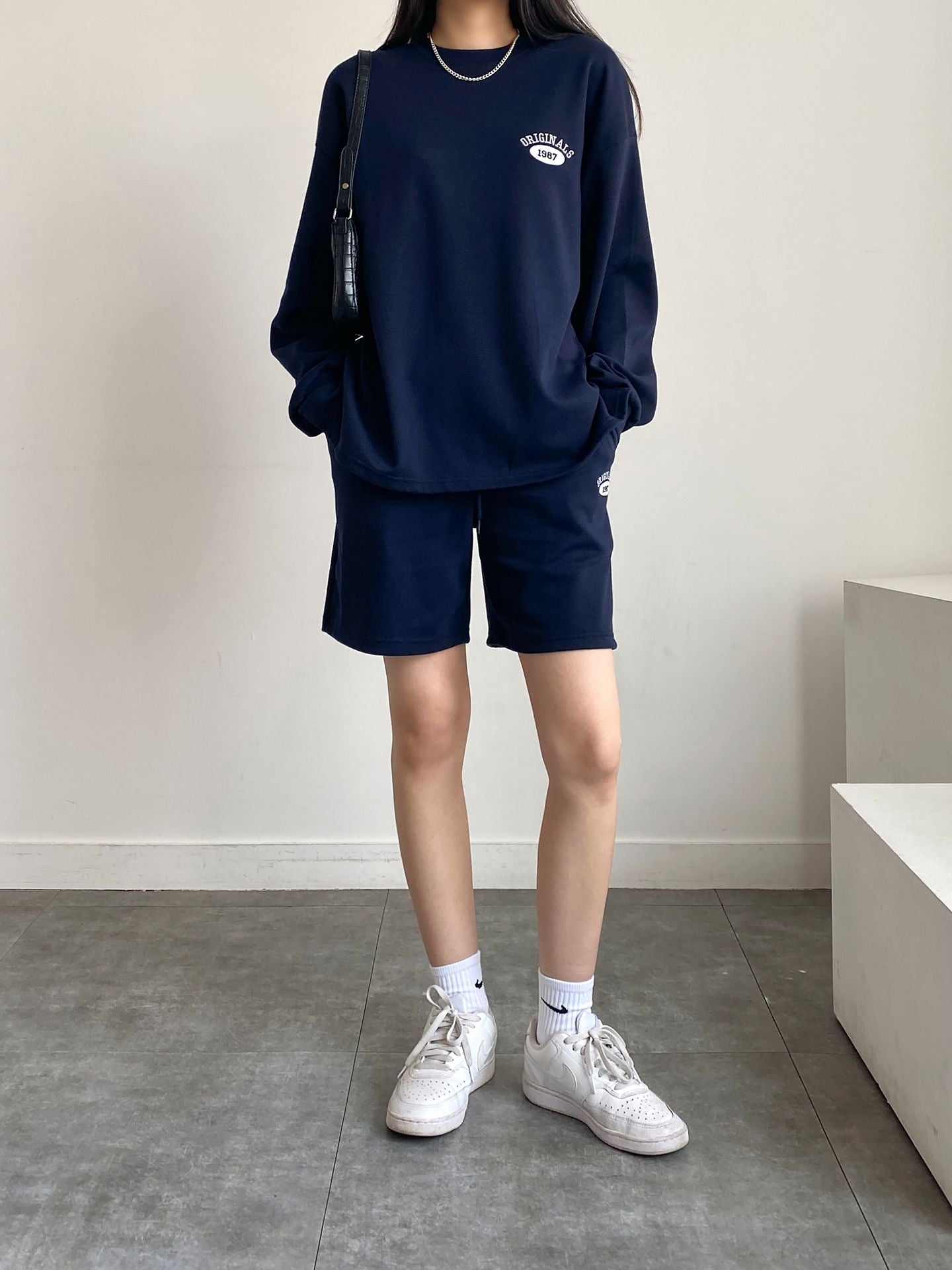 Summer Tracksuit Set Sweatshirts Short Pants