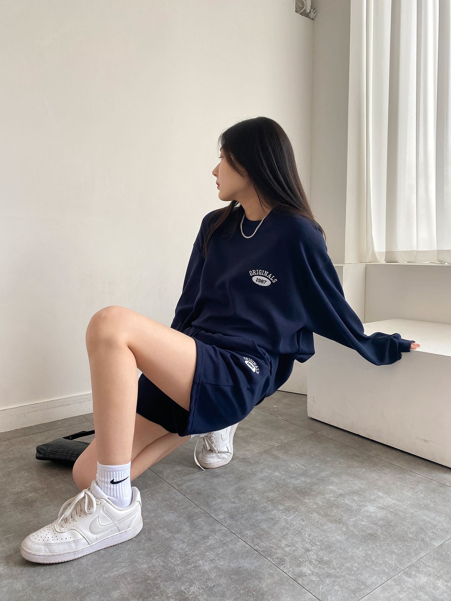 Summer Tracksuit Set Sweatshirts Short Pants