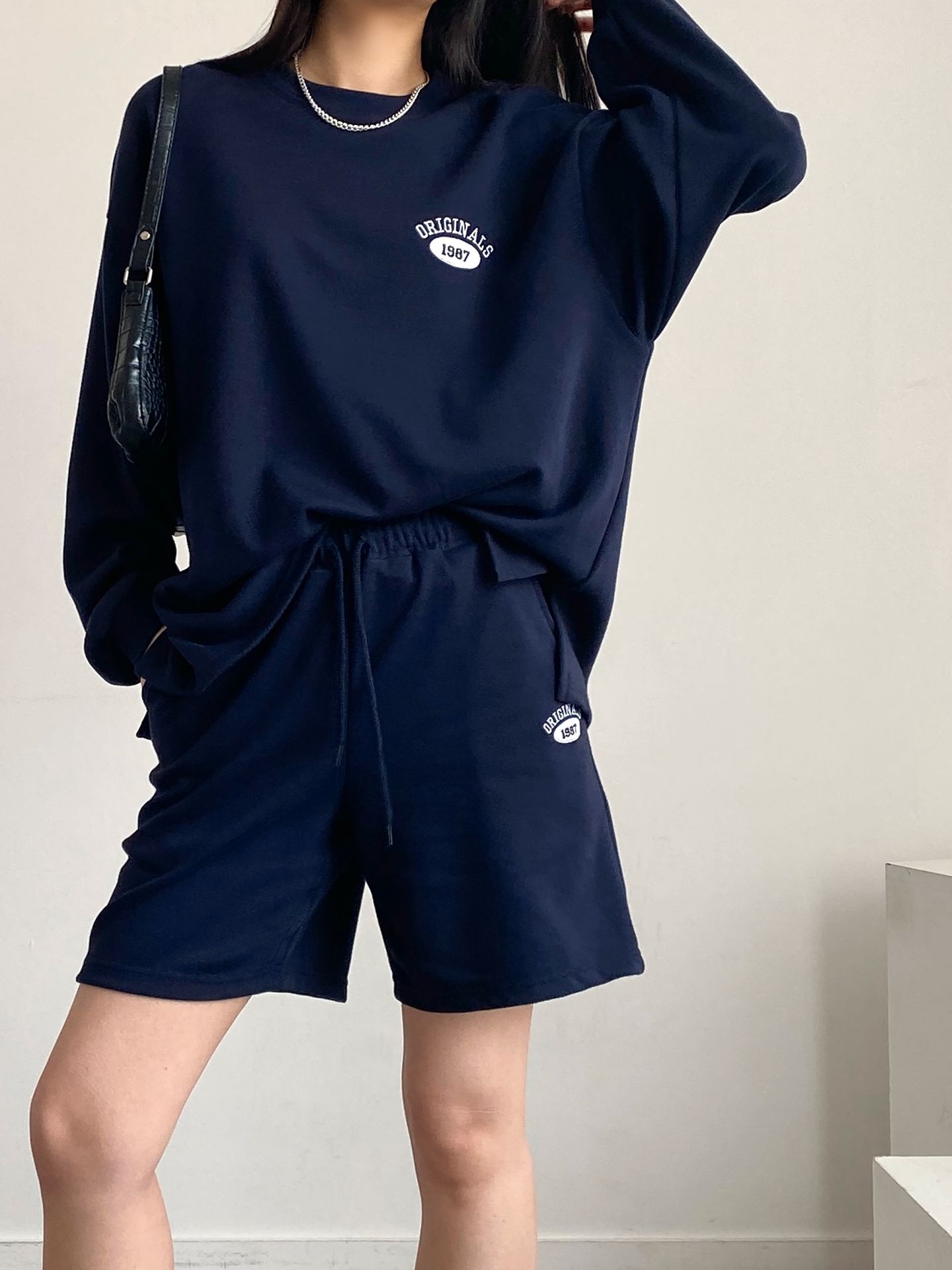 Summer Tracksuit Set Sweatshirts Short Pants