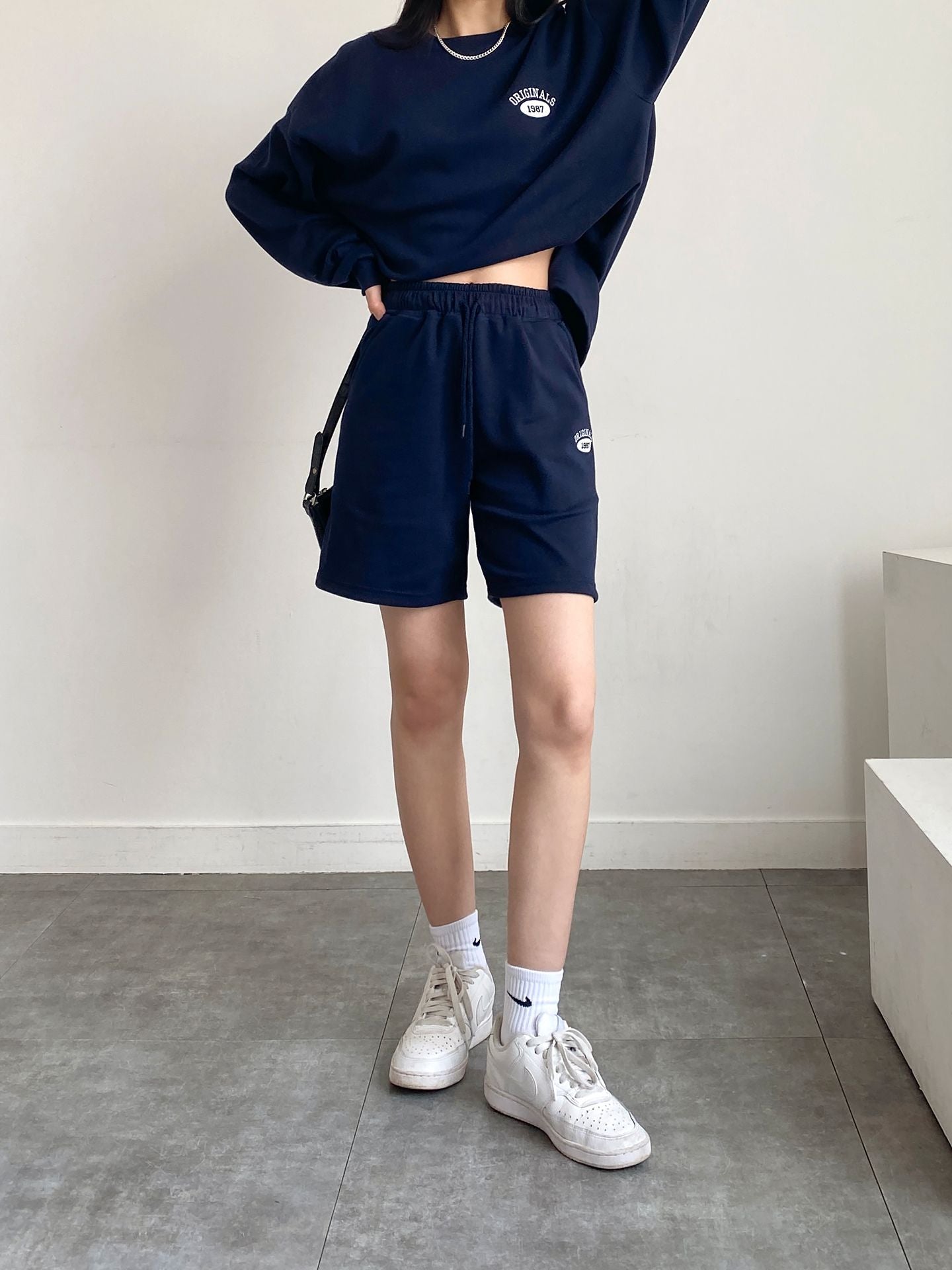 Summer Tracksuit Set Sweatshirts Short Pants