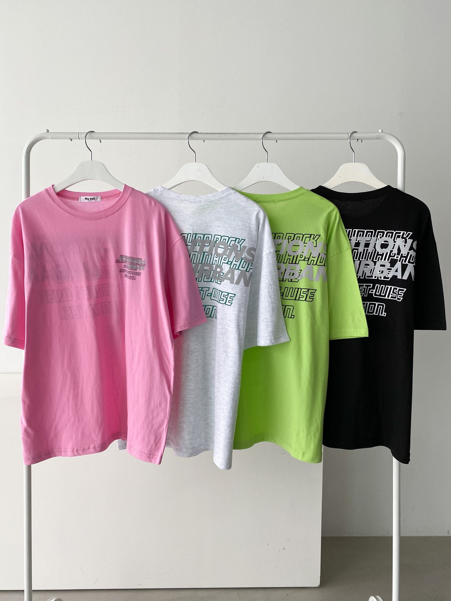 Reflect Print Overfit Boxy Cotton T-shirts