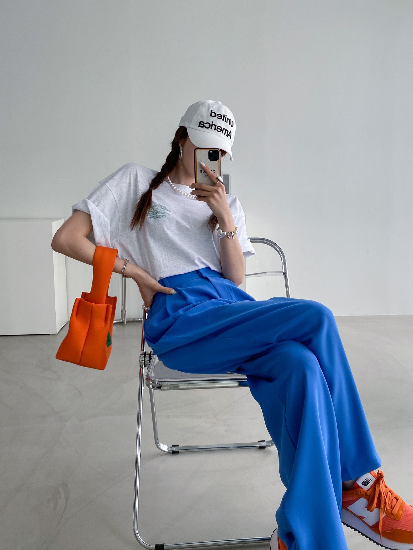Reflect Print Overfit Boxy Cotton T-shirts