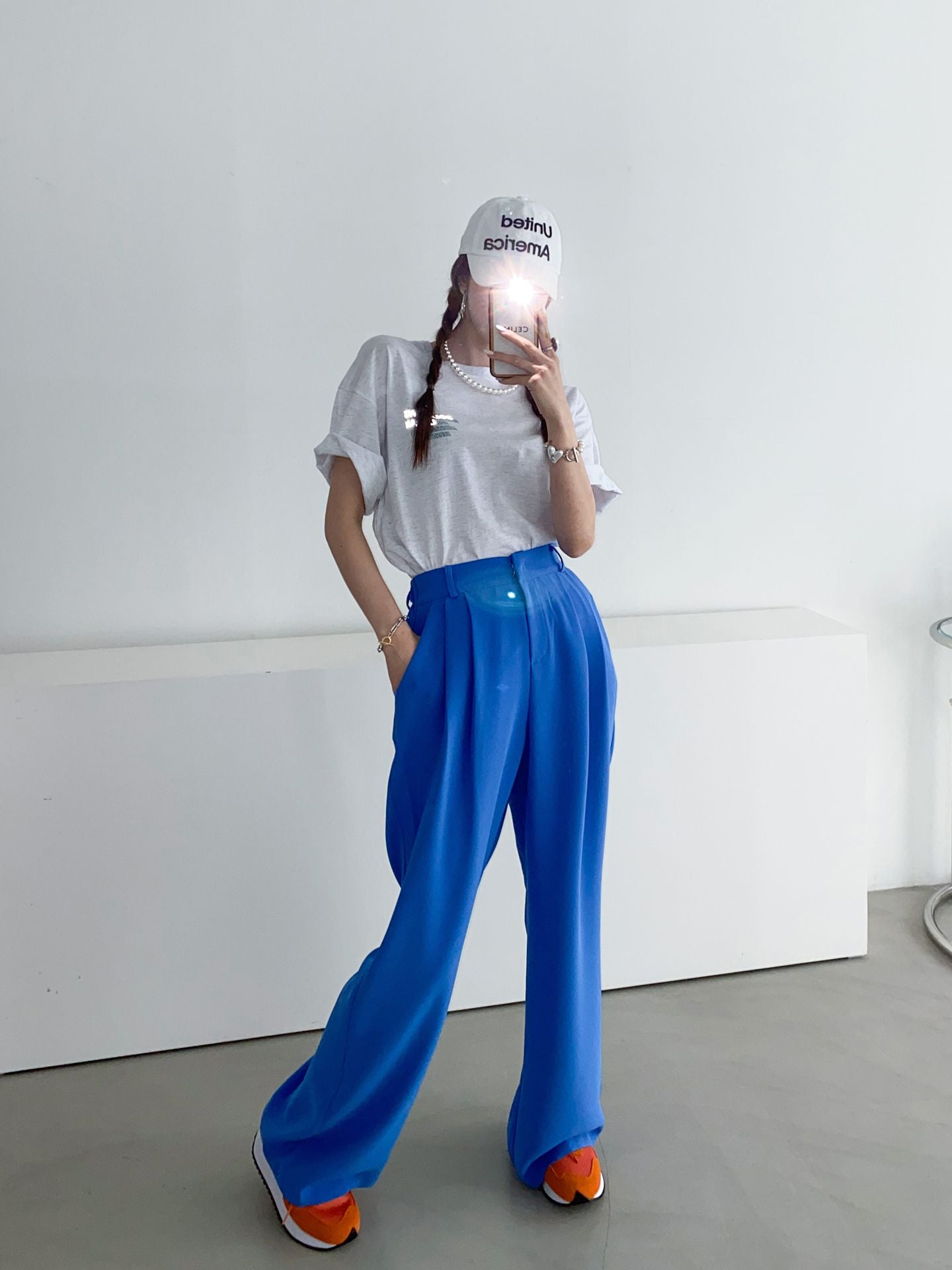 Reflect Print Overfit Boxy Cotton T-shirts