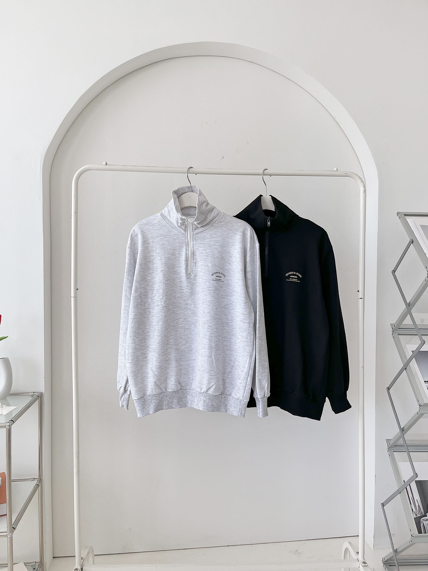 Half Zip Up Zipper Sweatshirts