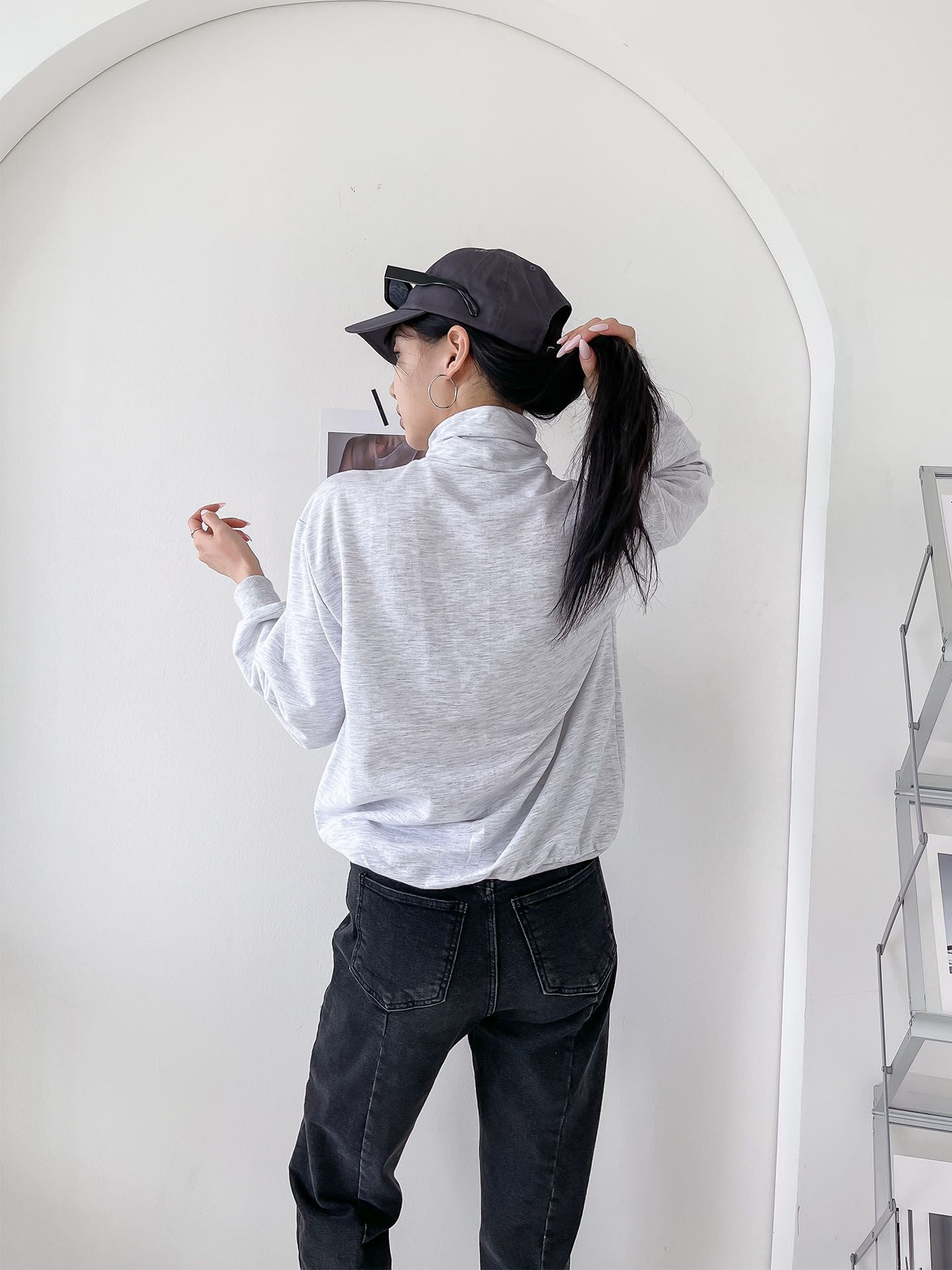 Half Zip Up Zipper Sweatshirts