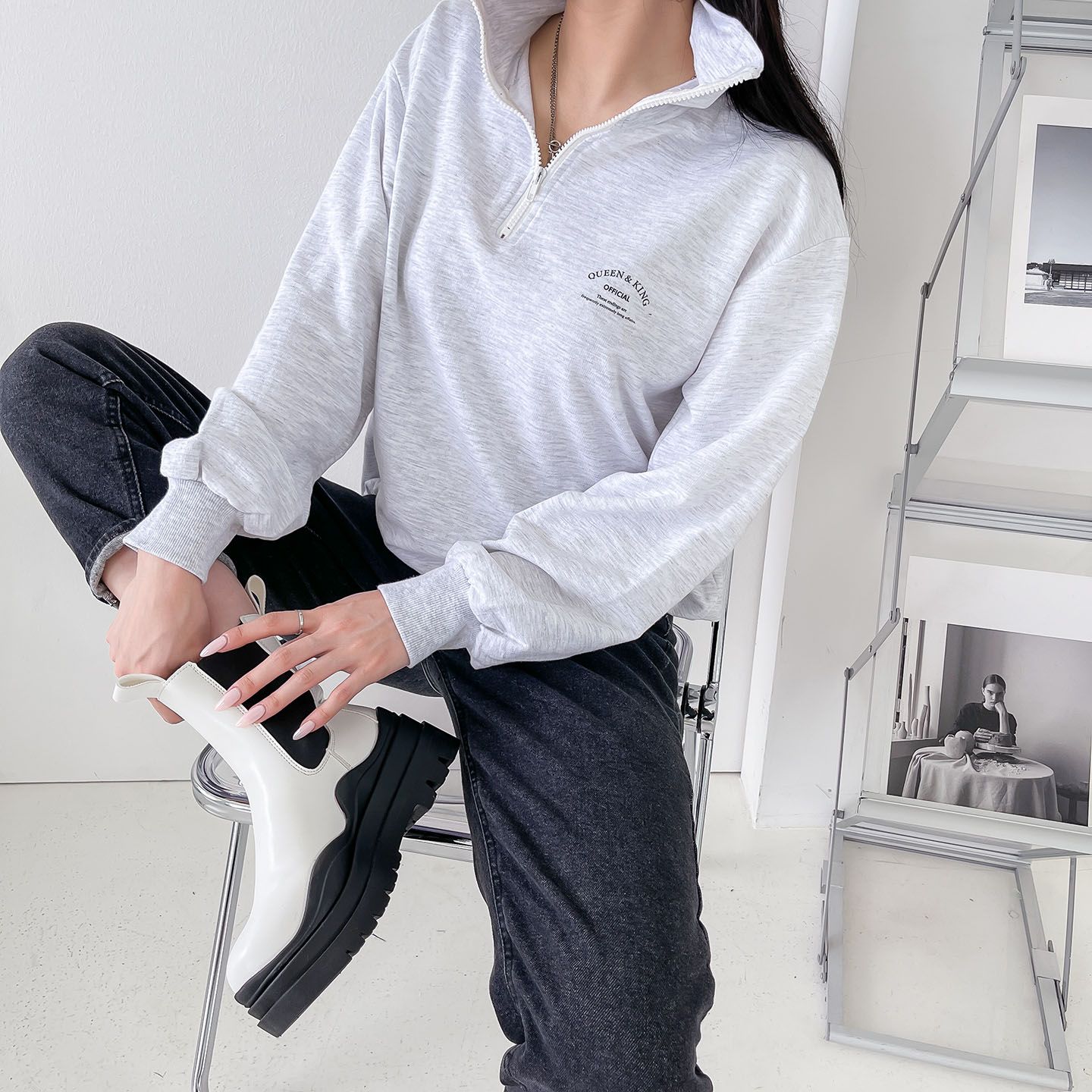 Half Zip Up Zipper Sweatshirts
