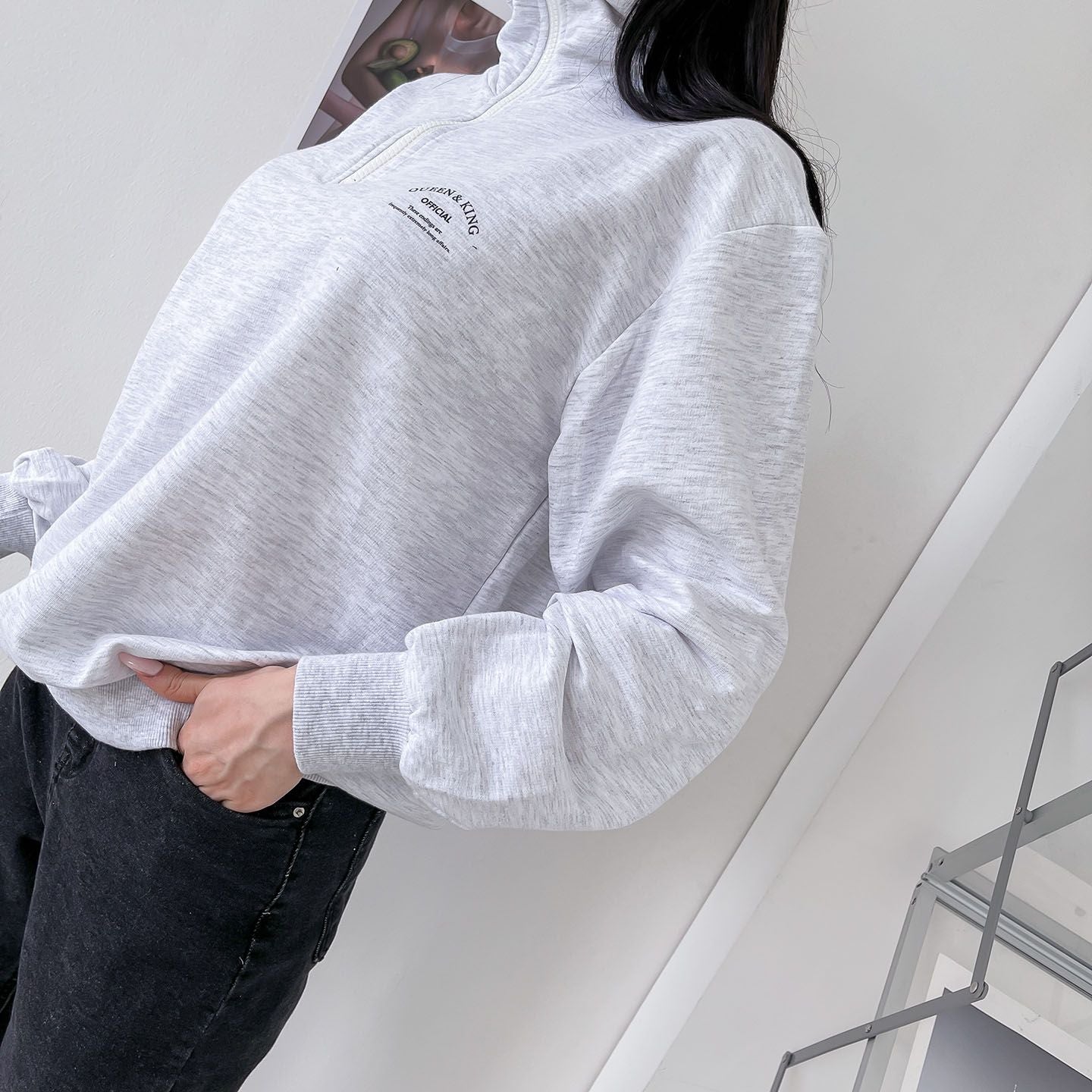 Half Zip Up Zipper Sweatshirts