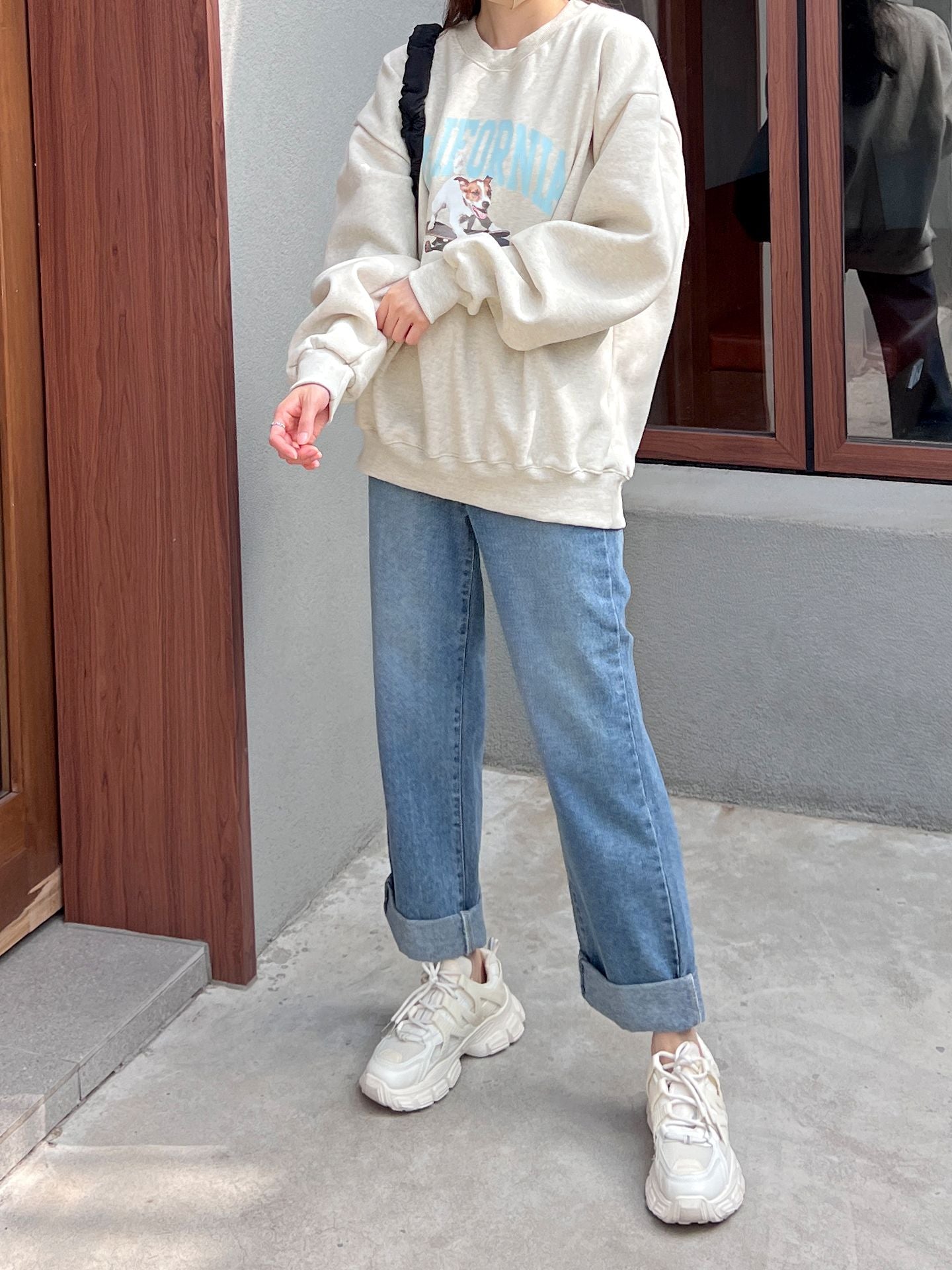 Skateboarding Dog fleece Sweatshirts