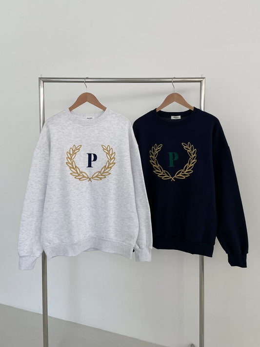 Laurel Wreath Embroidery Sweatshirts
