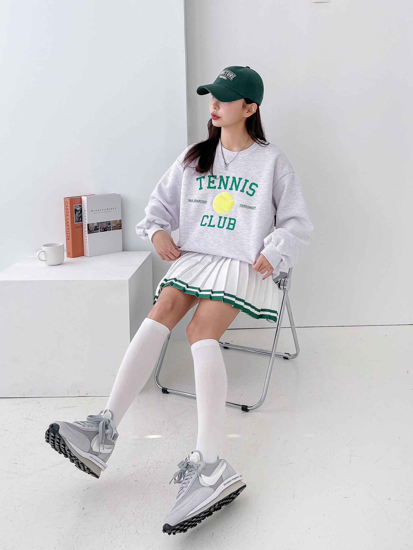 Tennis Club Ball Patch Sweatshirts