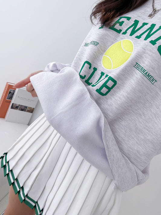 Tennis Club Ball Patch Sweatshirts