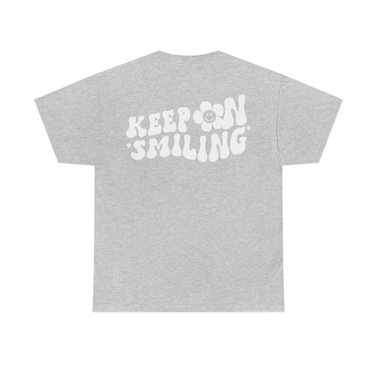 Keep On Smiling / T-shirt Unisex Heavy Cotton Tee / Dark Colors