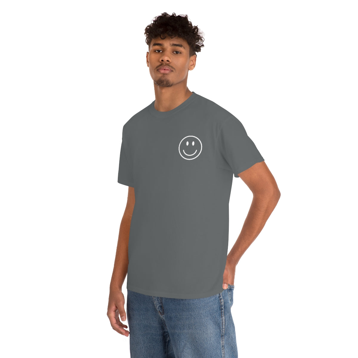 Keep On Smiling / T-shirt Unisex Heavy Cotton Tee / Dark Colors