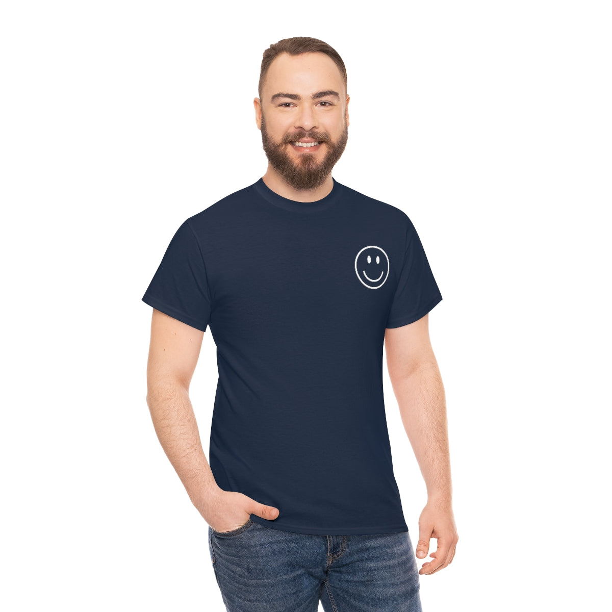 Keep On Smiling / T-shirt Unisex Heavy Cotton Tee / Dark Colors