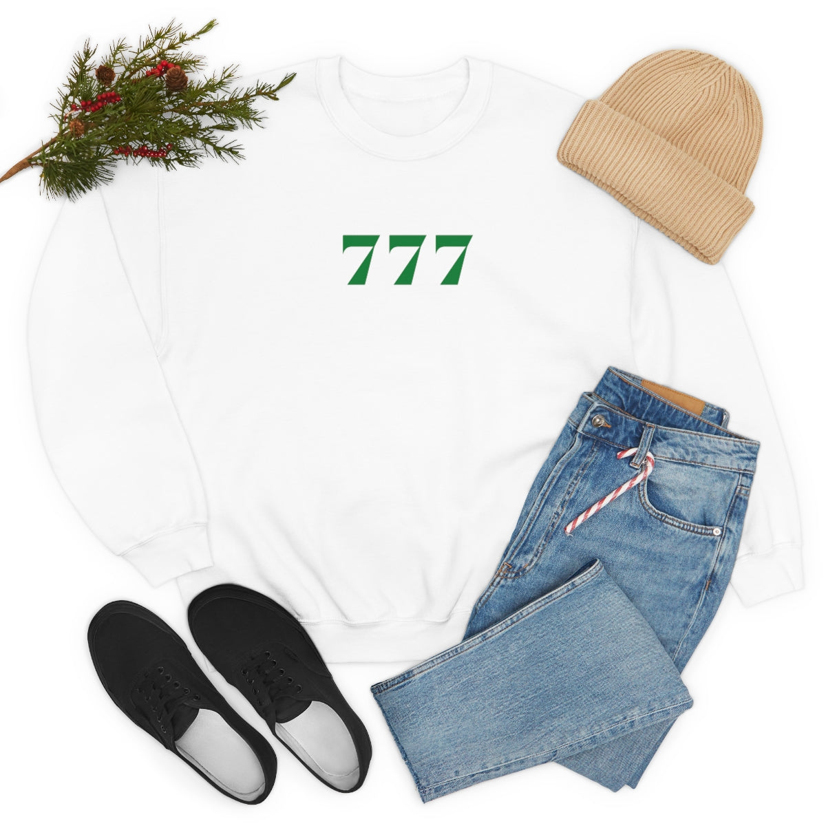 Angel Numbers / Unisex Heavy Blend™ Crewneck Sweatshirt / White