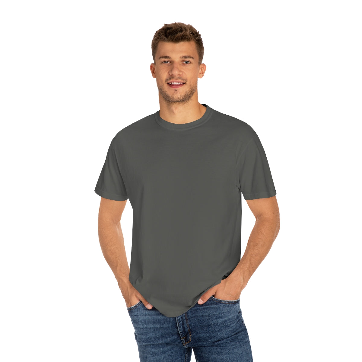 Keep On Smiling / Comfort Colors / Unisex Garment-Dyed T-shirt / White Font