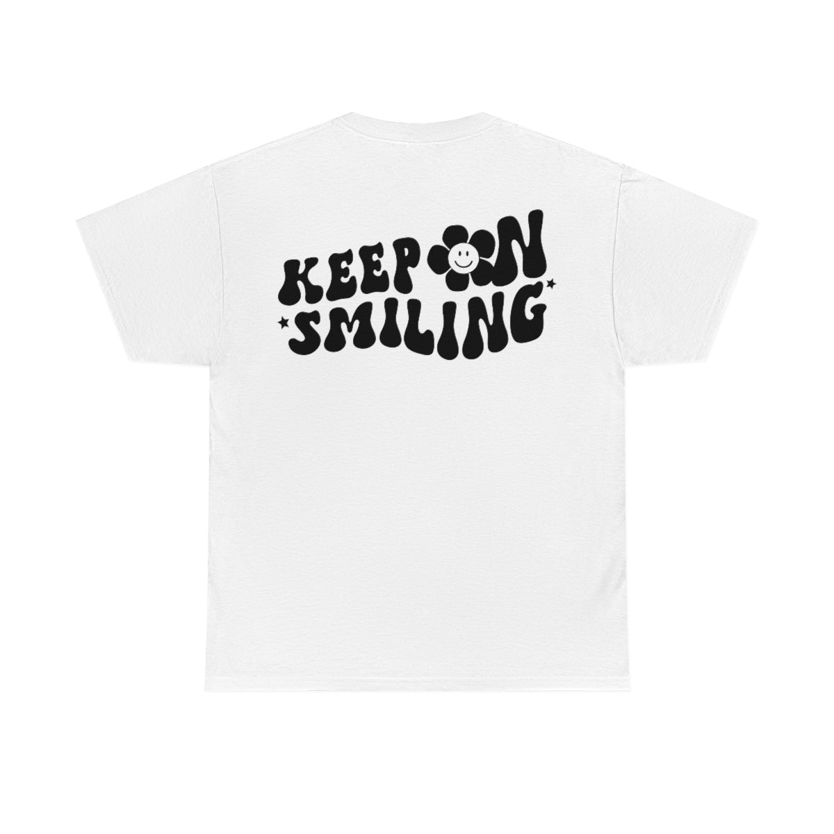 Keep On Smiling / T-shirt Unisex Heavy Cotton Tee / Light Colors