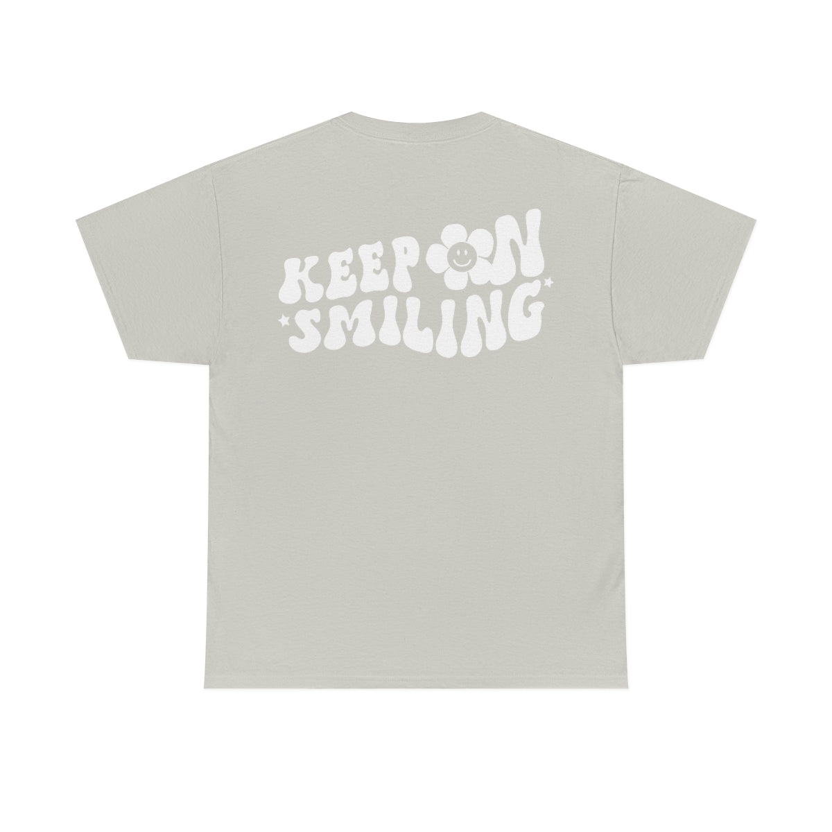 Keep On Smiling / T-shirt Unisex Heavy Cotton Tee / Dark Colors