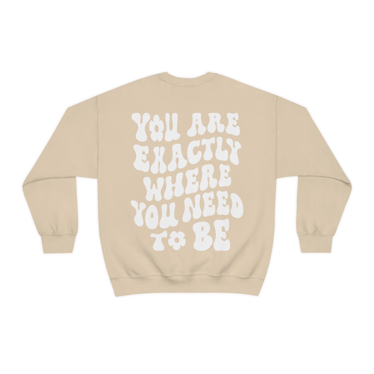 You Are Exactly Where You Need To Be Sweatshirt / Unisex Heavy Blend™ Crewneck Sweatshirt