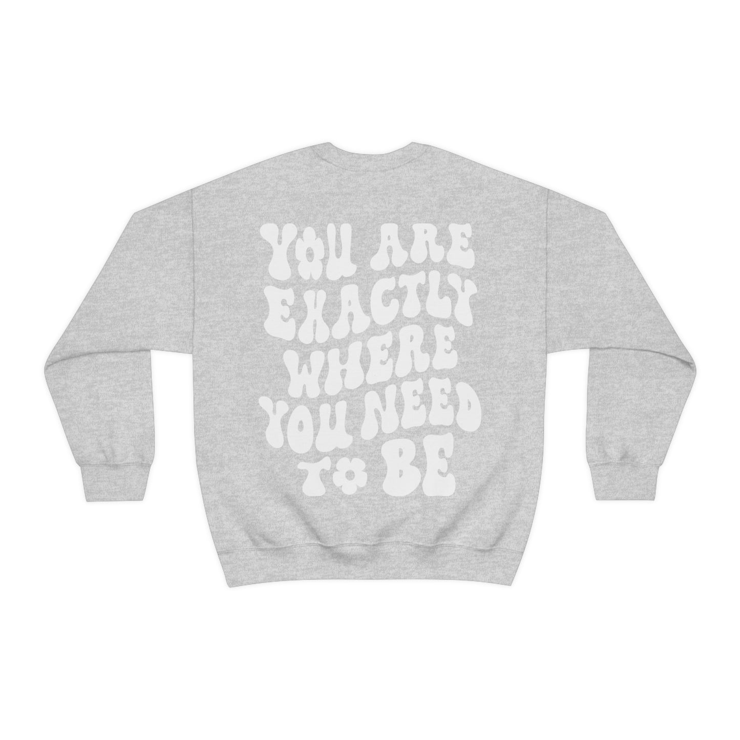 You Are Exactly Where You Need To Be Sweatshirt / Unisex Heavy Blend™ Crewneck Sweatshirt