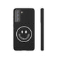 Smiley Happy Face Good Vibes Only Message Printed Phone Case / Black Case