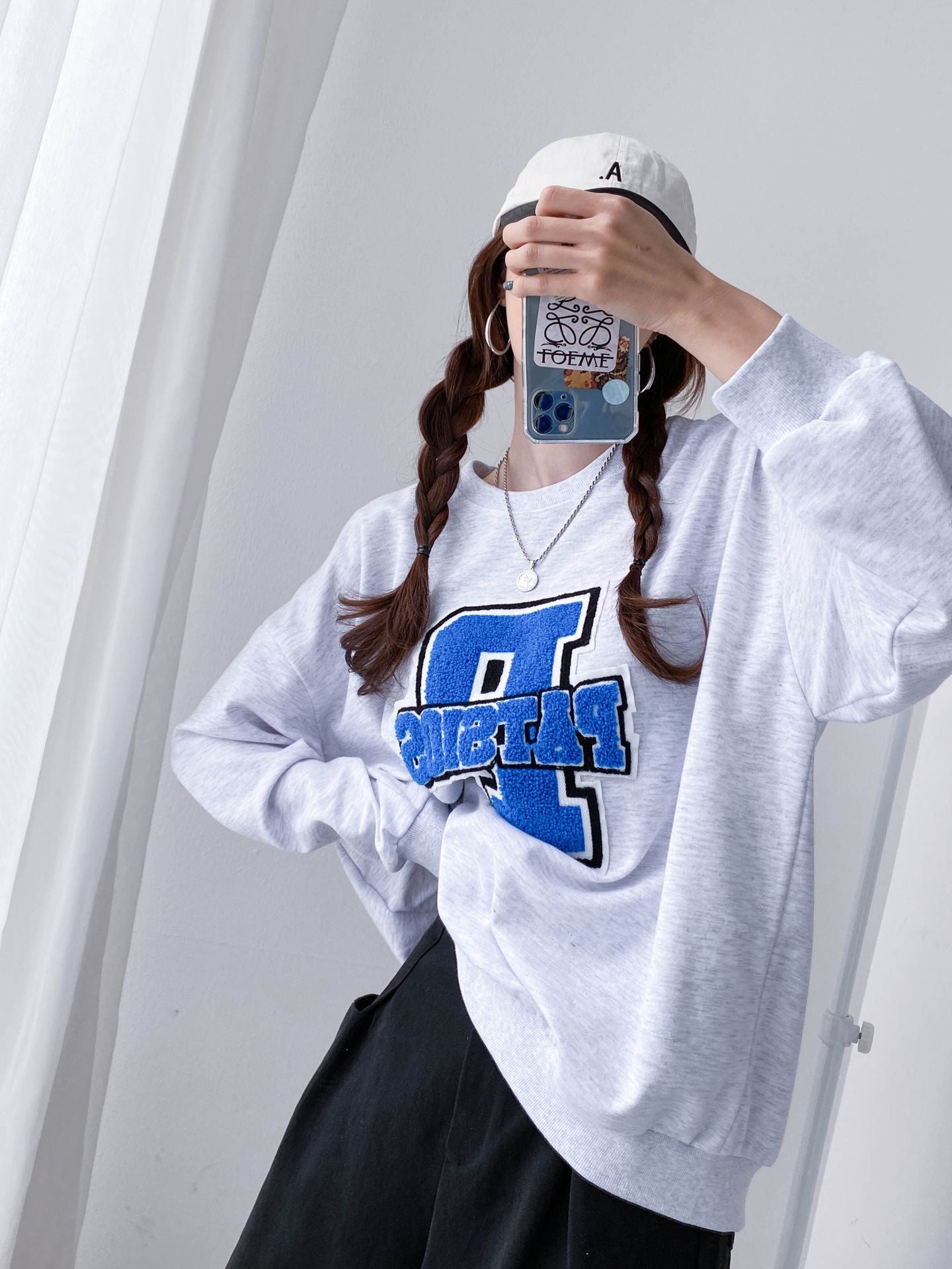 Embroidery big Patch Comfy Sweatshirts