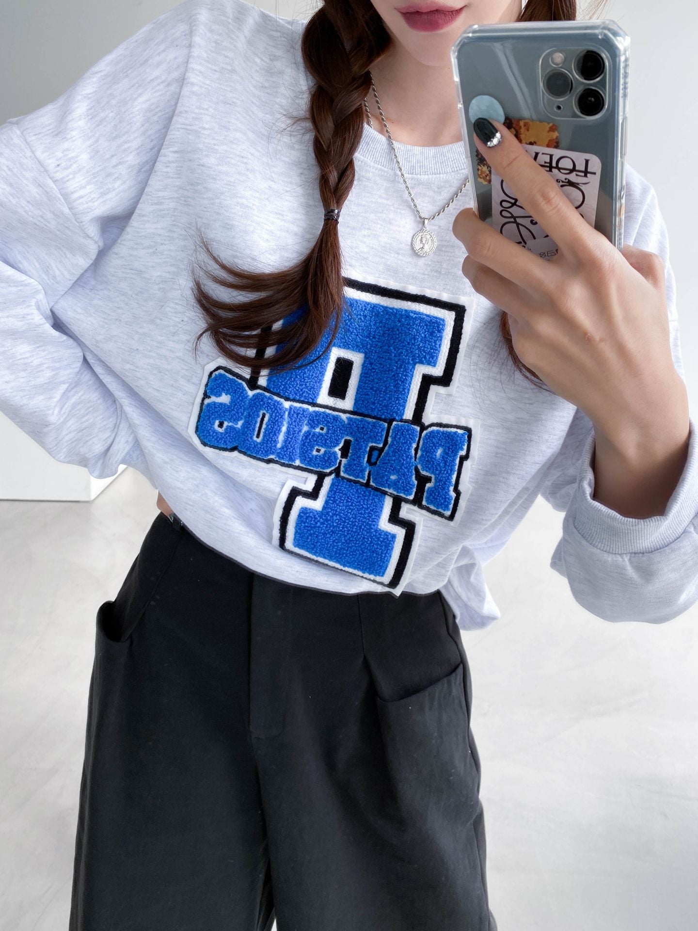 Embroidery big Patch Comfy Sweatshirts