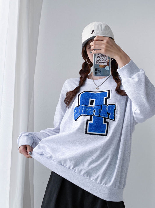 Embroidery big Patch Comfy Sweatshirts