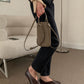 Genuine Leather Cross Cellphone Mini Wallet Bag