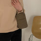 Genuine Leather Cross Cellphone Mini Wallet Bag