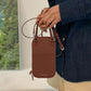 Genuine Leather Cross Cellphone Mini Wallet Bag