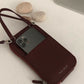 Genuine Leather Cross Cellphone Mini Wallet Bag