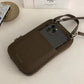 Genuine Leather Cross Cellphone Mini Wallet Bag