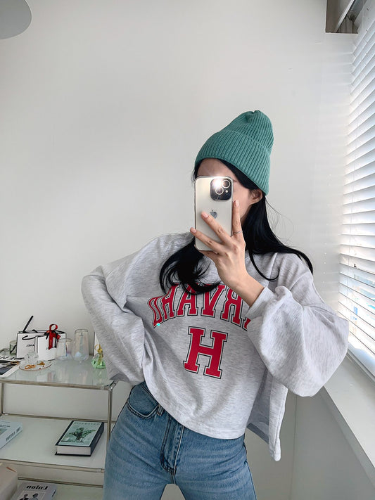 H Comfy Crop Sweatshirts