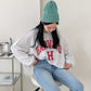 H Comfy Crop Sweatshirts