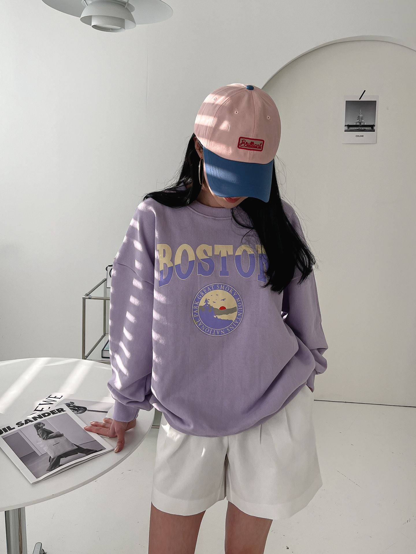 Boston Print Comfy Sweatshirts