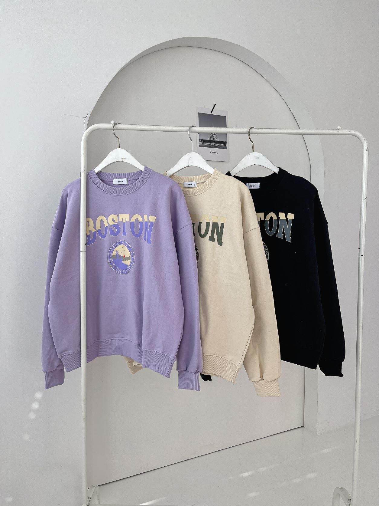 Boston Print Comfy Sweatshirts