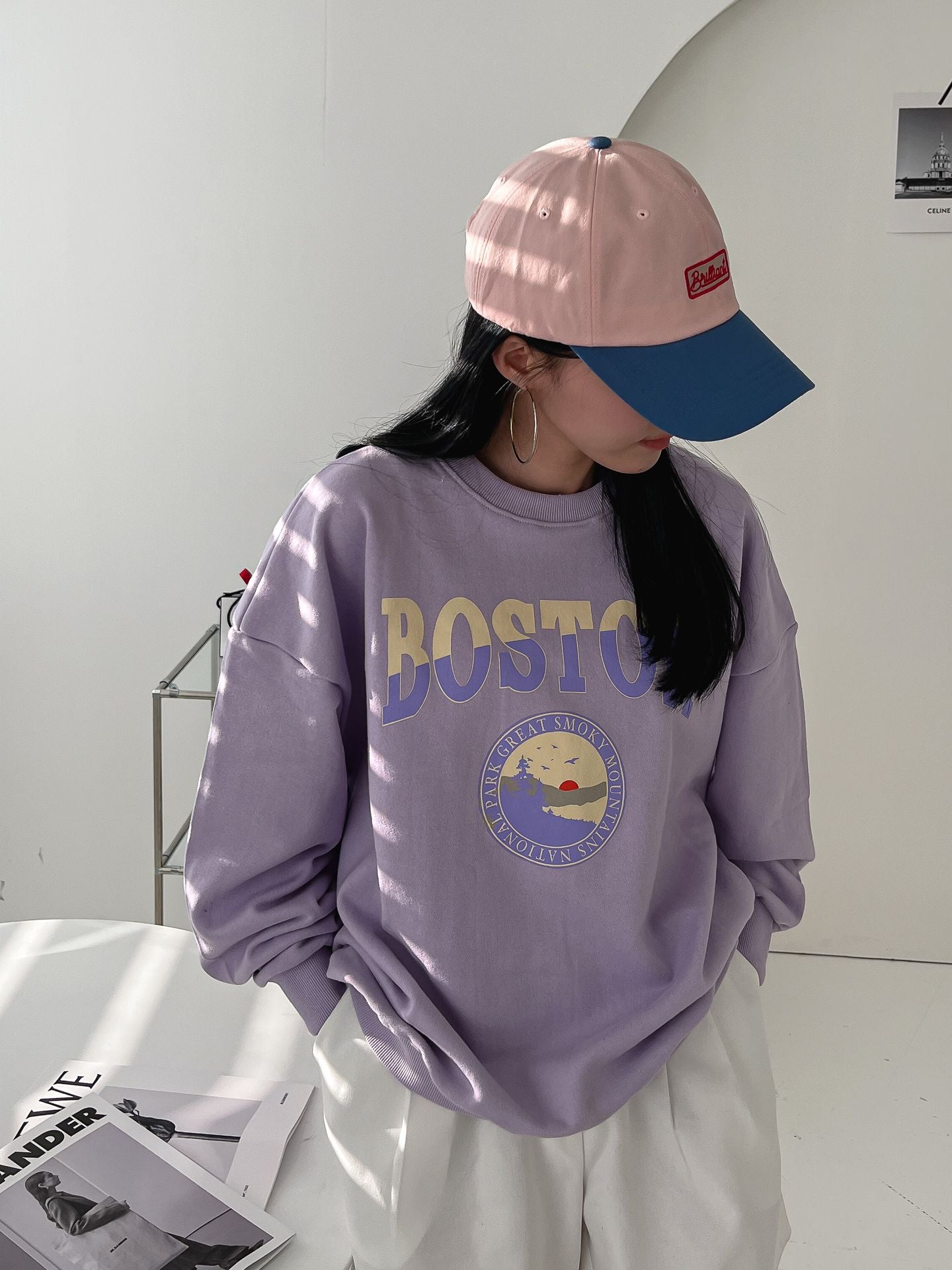 Boston Print Comfy Sweatshirts