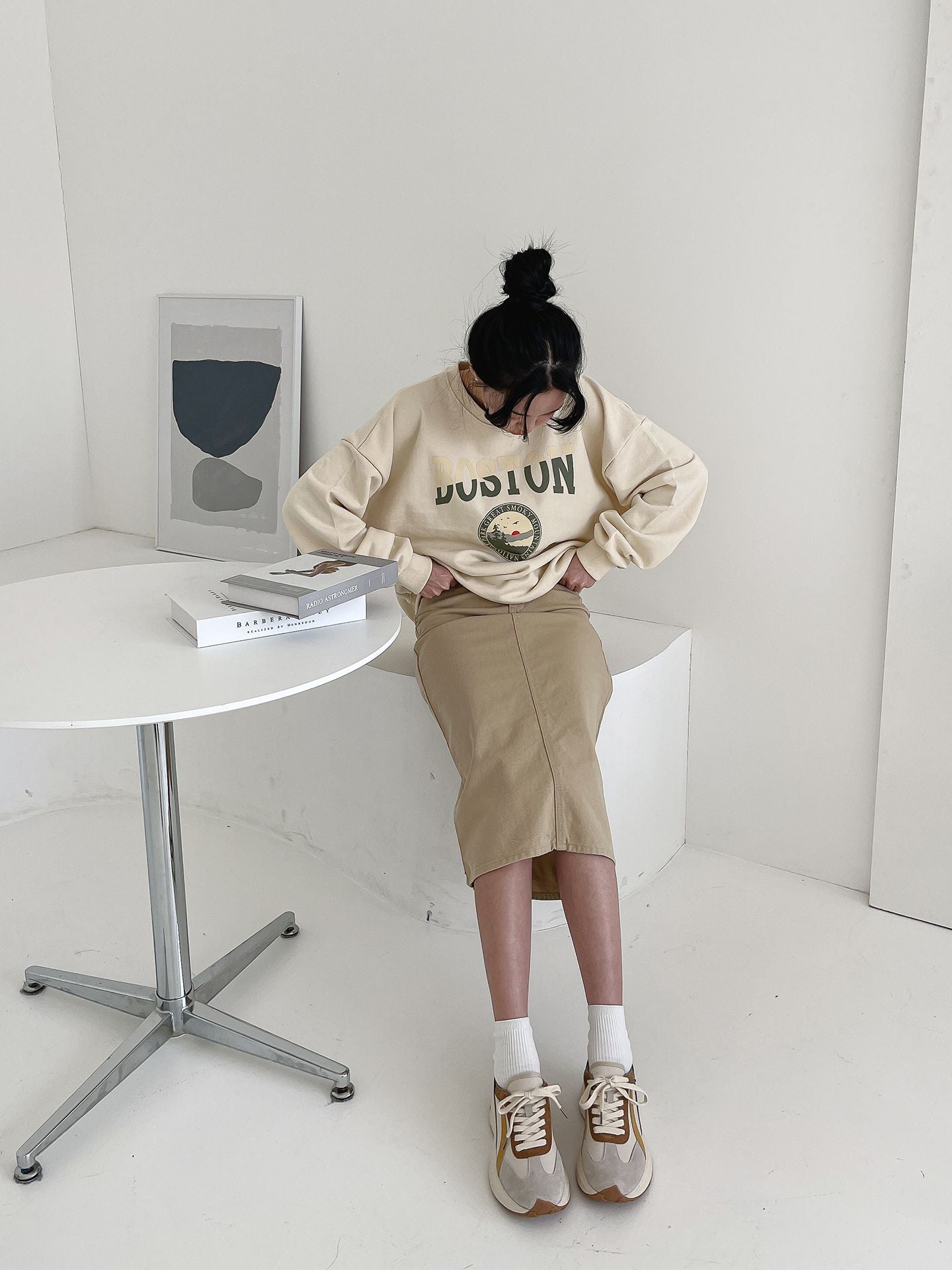 Boston Print Comfy Sweatshirts