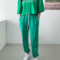 2Set Crop Top T-shirts with Track Pants