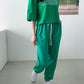 2Set Crop Top T-shirts with Track Pants